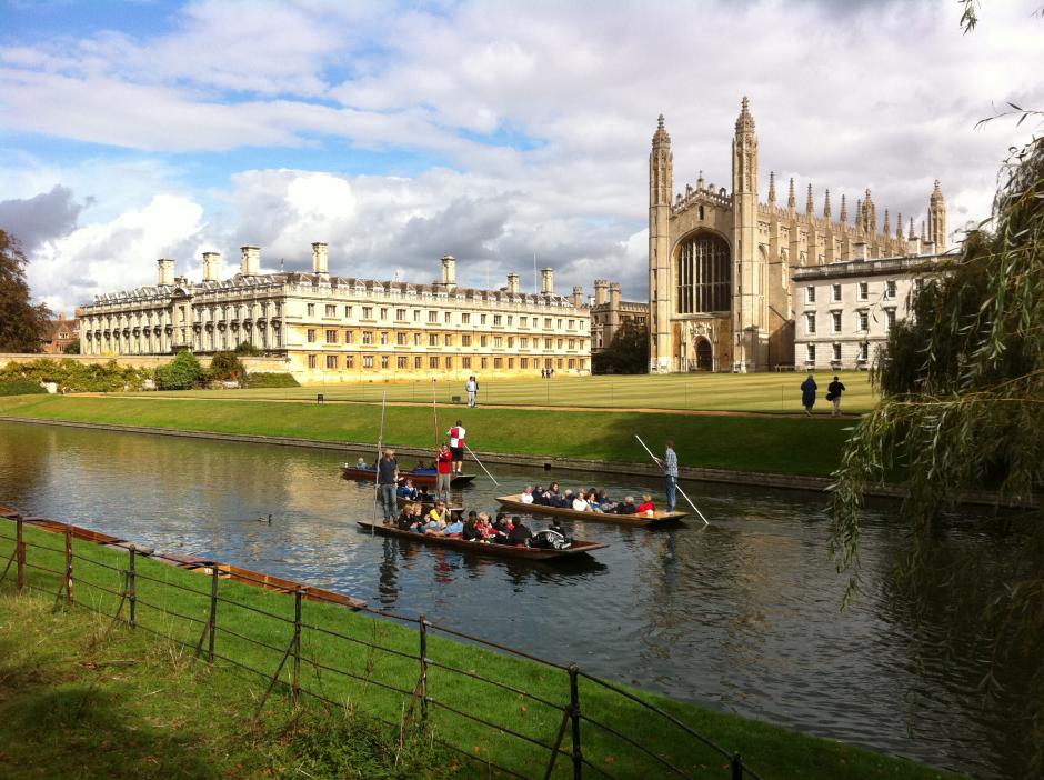 Scenic view of the back of King's and Clare Colleges